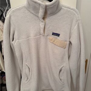 Patagonia Women's Cream Fleece Cowl Sweater